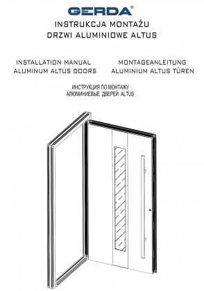 Montageanleitung der Altus Aluminium Türen mit Seiten- und Oberlichten