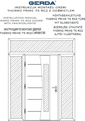 Montageanleitung der Thermo Prime 75 Türen mit Seiten- und Oberlichten
