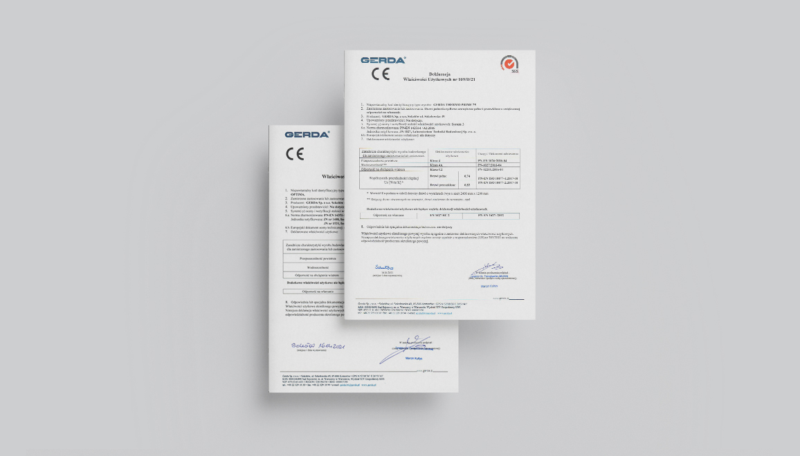 Approvals and certificates