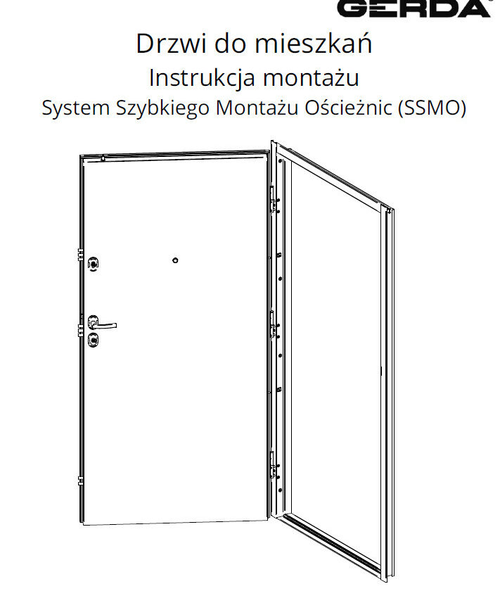 Drzwi do mieszkań (System Szybkiego Montażu Ościeżnic) – Instrukcja montażu