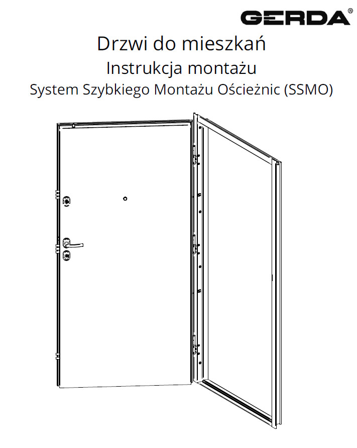 Drzwi do mieszkań (System Szybkiego Montażu Ościeżnic) – Instrukcja montażu