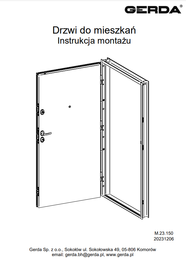 Doors for flats – Installation instructions