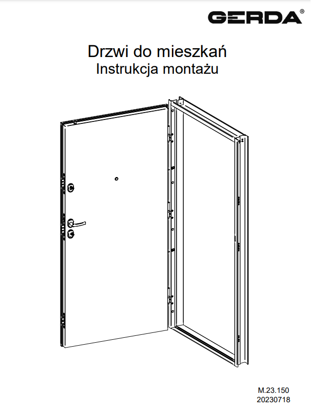 Doors for flats – Installation instructions