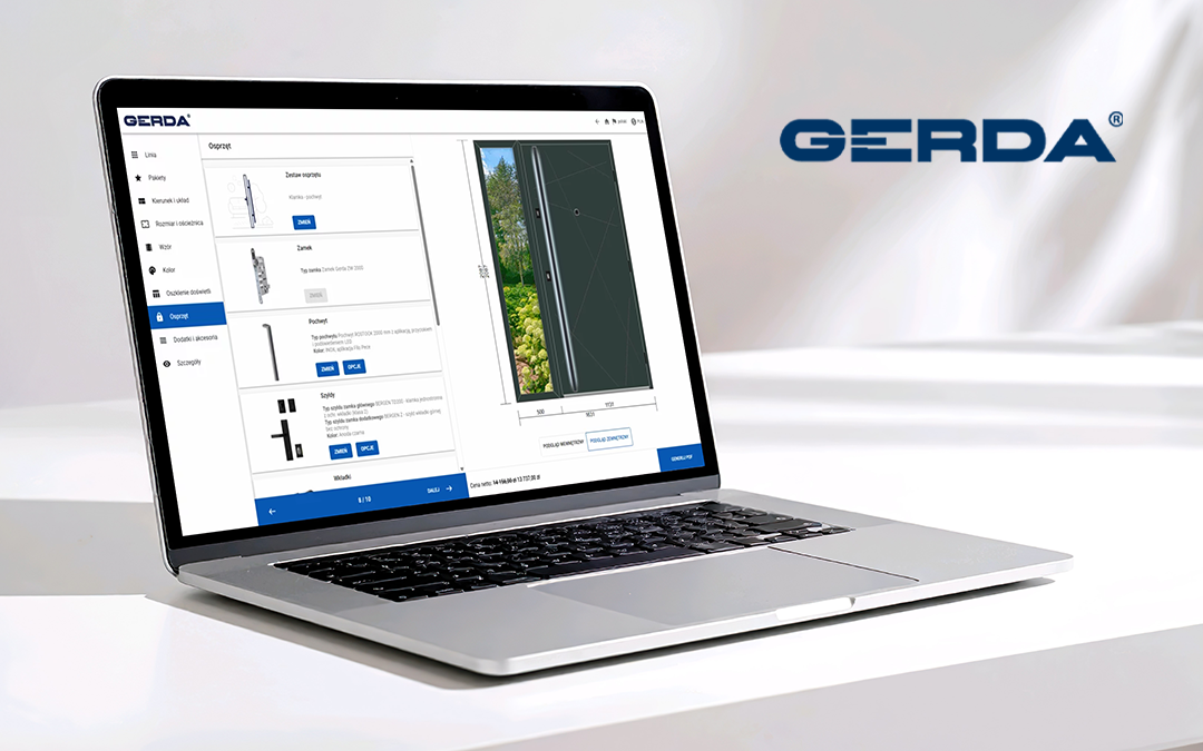 Konfigurator wizualny drzwi Gerda – stwórz swoje wymarzone drzwi do domu lub mieszkania