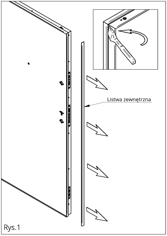 ZDEMONTUJ OKUCIA DRZWIOWE