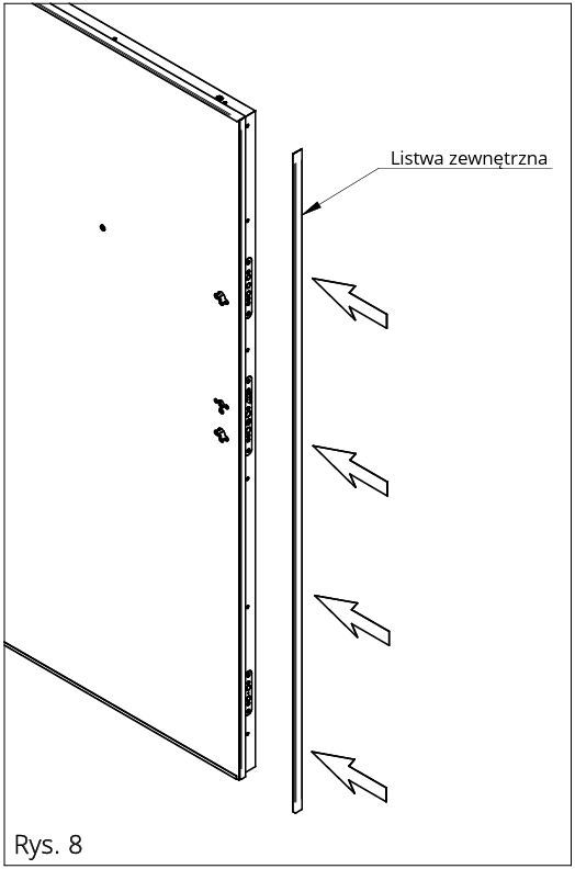 ZAMONTUJ PONOWNIE OKUCIA I USZCZELKĘ